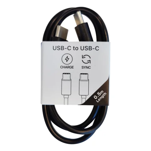 MTG laadk.USB-C->USB-C 0,5m zw