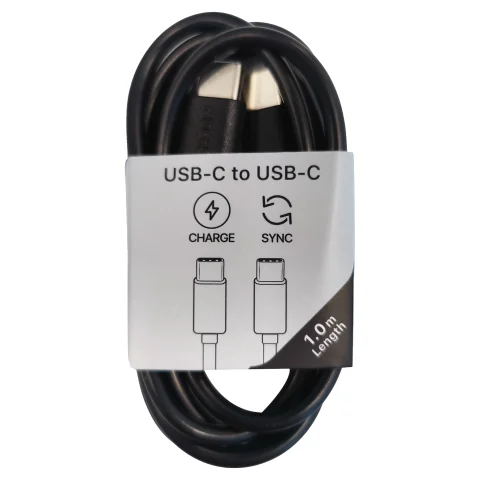MTG laadk.USB-C->USB-C 1m zw