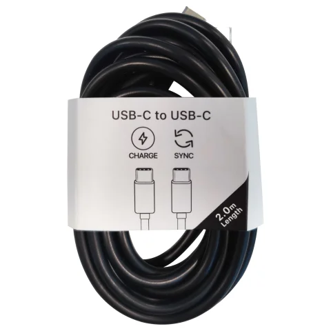 MTG laadk.USB-C->USB-C 2m zw
