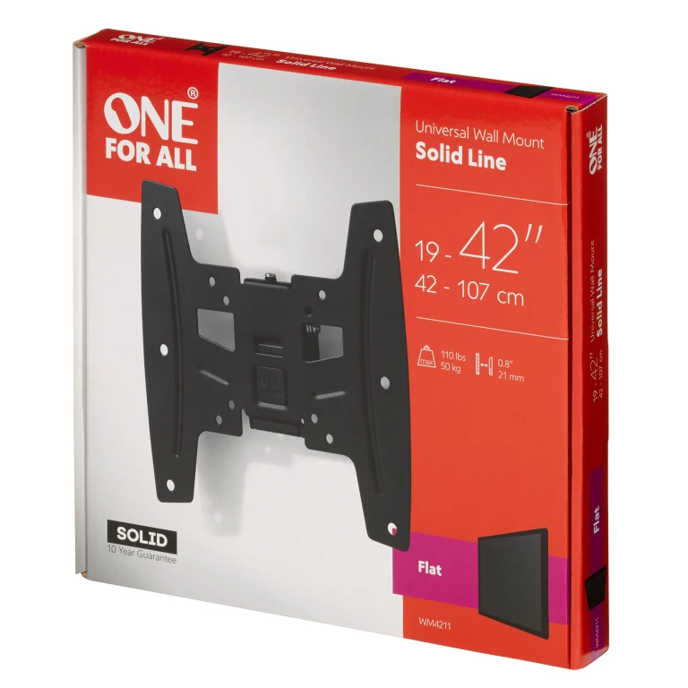 One For All TV Beugel Solid voor platte schermen 19-42 inch