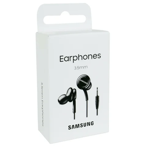 hoofdtelefoon in-ear + microfoon zwart