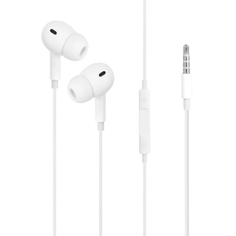 GRABN GO In-ear Hoofdtelefoon Wit met Microfoon 1 stuk