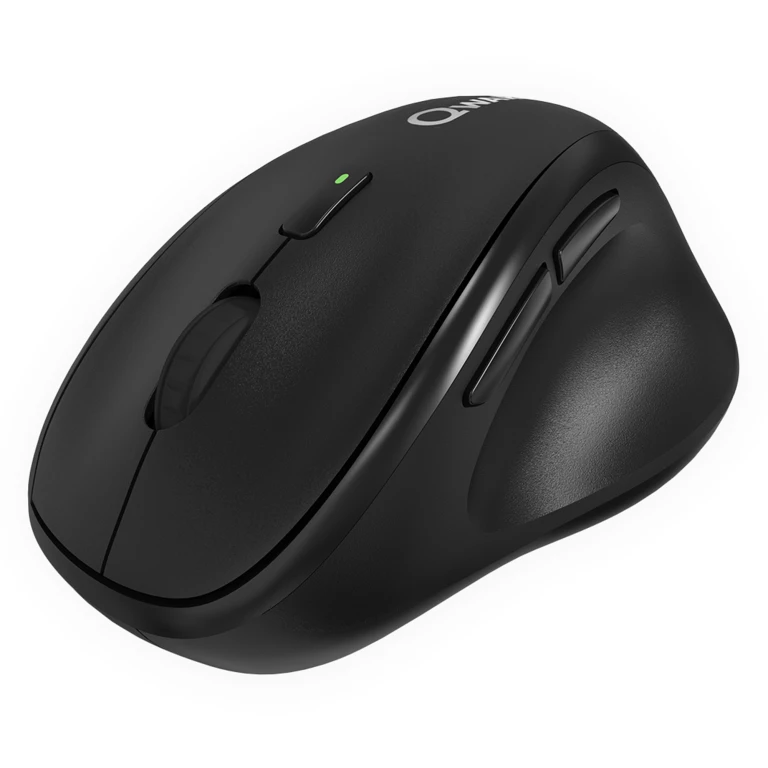 QWARE Muis Zwart Draadloos Multi-mode 1 stuk