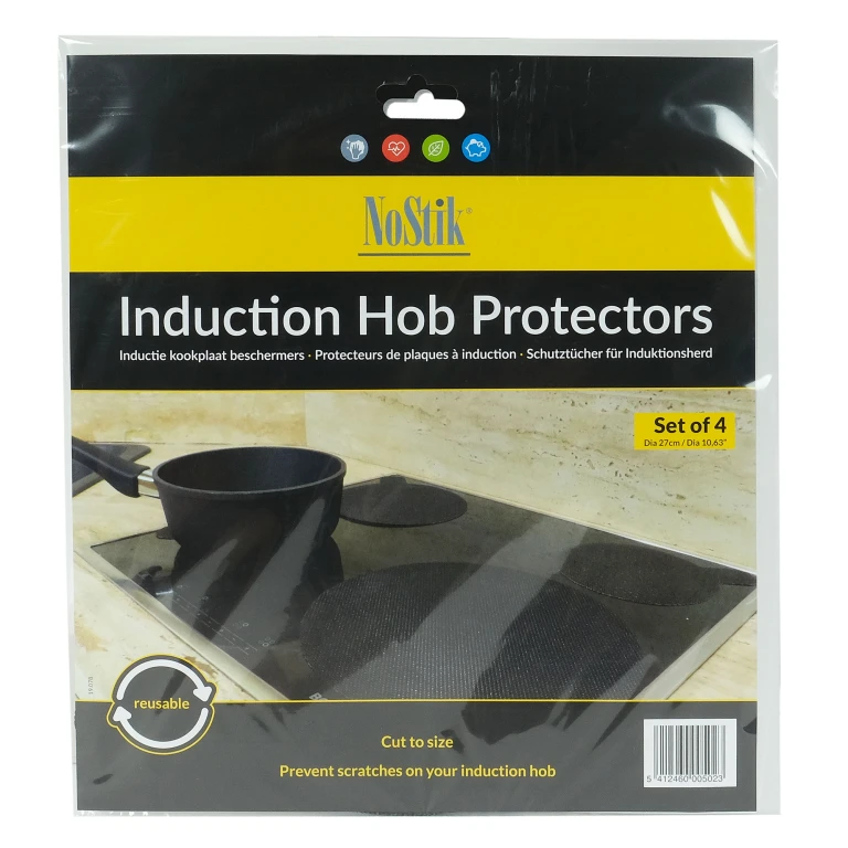 NOSTIK Inductieplaat Beschermers 27 cm - Set van 4