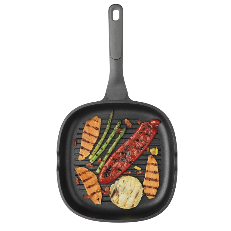 Berghoff Stone+ Grillpan 26 cm Zwart - 1 stuk