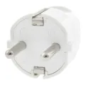 Scanpart stekker met randaarde recht wit - 2480500010
