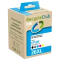 RECYCLECLUB inktcartridges Epson T2621 T2631-4 26XL - set van 5