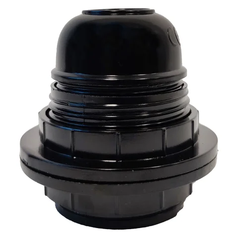 Scanpart lamp fitting E27 zwart met ring