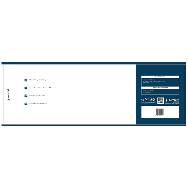 Toetsenbord Zwart AZERTY (BE) - 1 stuk