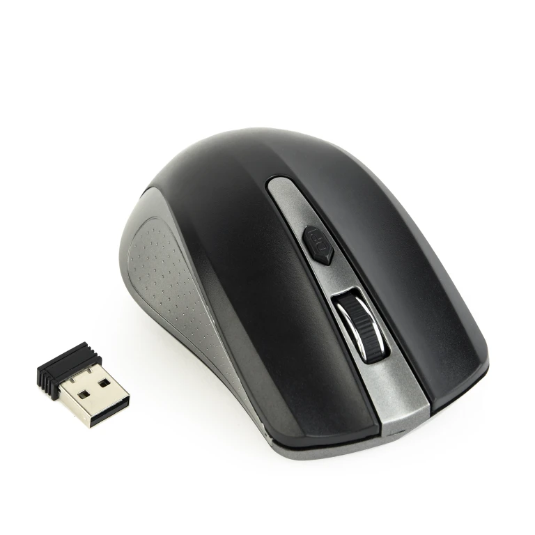 Gembird Draadloze Optische Muis Zwart/Zilver 2.4GHz