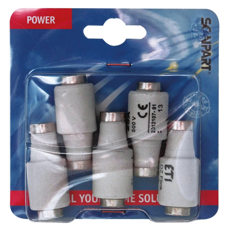 Scanpart Zekeringen Snel 25A Geel - Set van 5 stuks