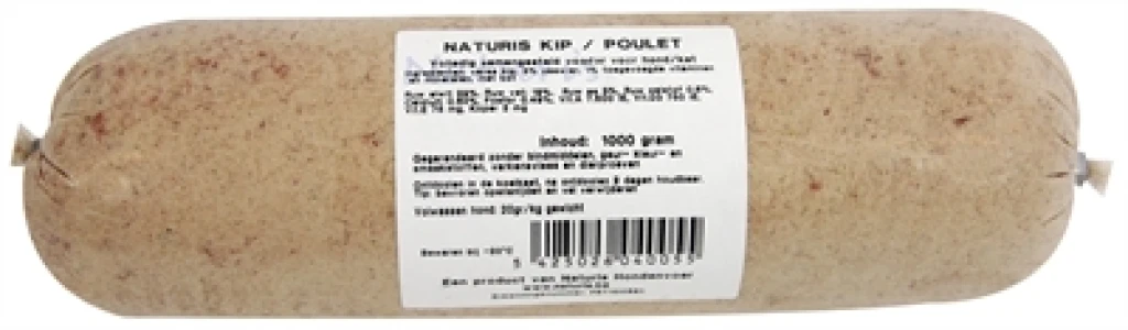 Hond Natvoer Kip 1 kg - 1 stuk