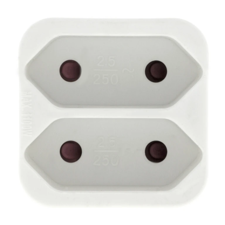 Scanpart Verloopstekker Wit 2x Euro 1 stuk