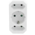 Scanpart verloopstekker 1xrandaarde +2xEuro