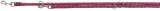 TRIXIE Cavo Verstelbare Hondenriem Fuchsia/Grijs - 200 x 1,8 cm - 1 stuk