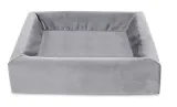 BIA Royal Fluweel Hoes voor Hondenmand - Grijs - 60x50 cm - 1 stuk