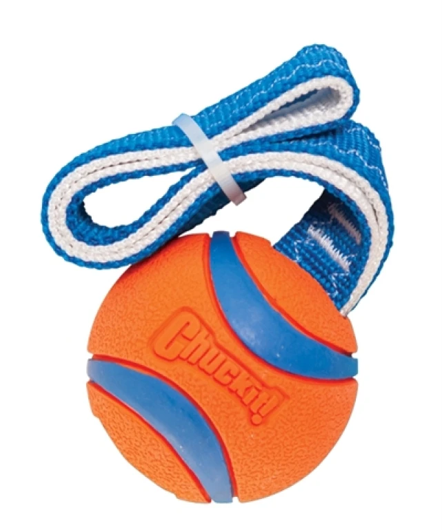 Chuckit Ultra Tug hondenspeelgoed - rubberen bal met handvat - 1 stuk