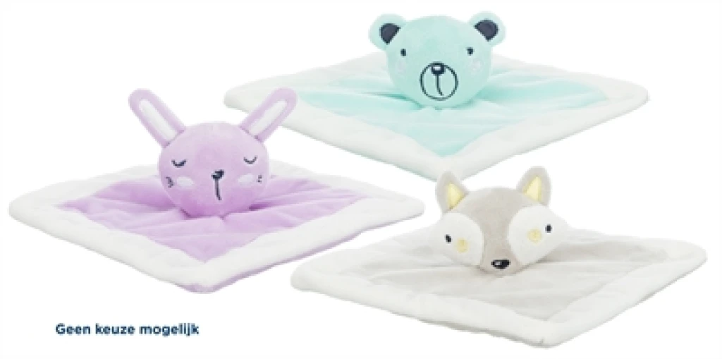 TRIXIE JUNIOR KNUFFELDOEKJE PLUCHE ASSORTI
