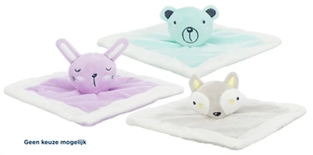 TRIXIE JUNIOR KNUFFELDOEKJE PLUCHE ASSORTI