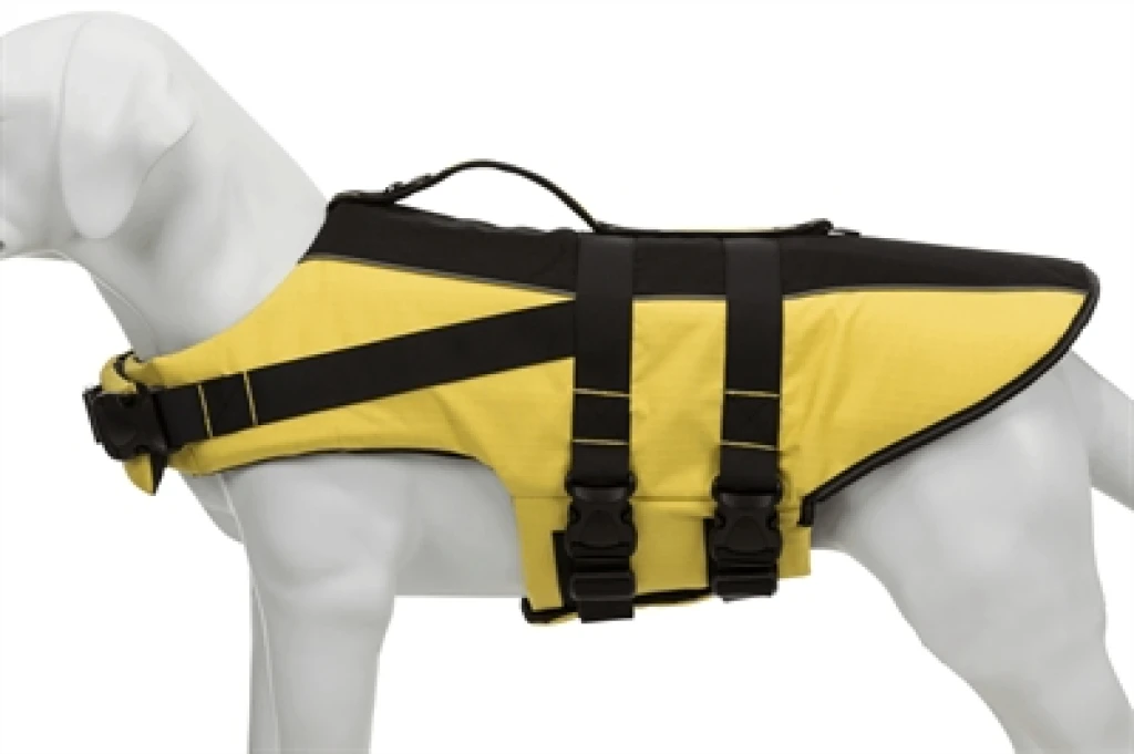 Trixie zwemvest voor honden geel/zwart - 1 stuk