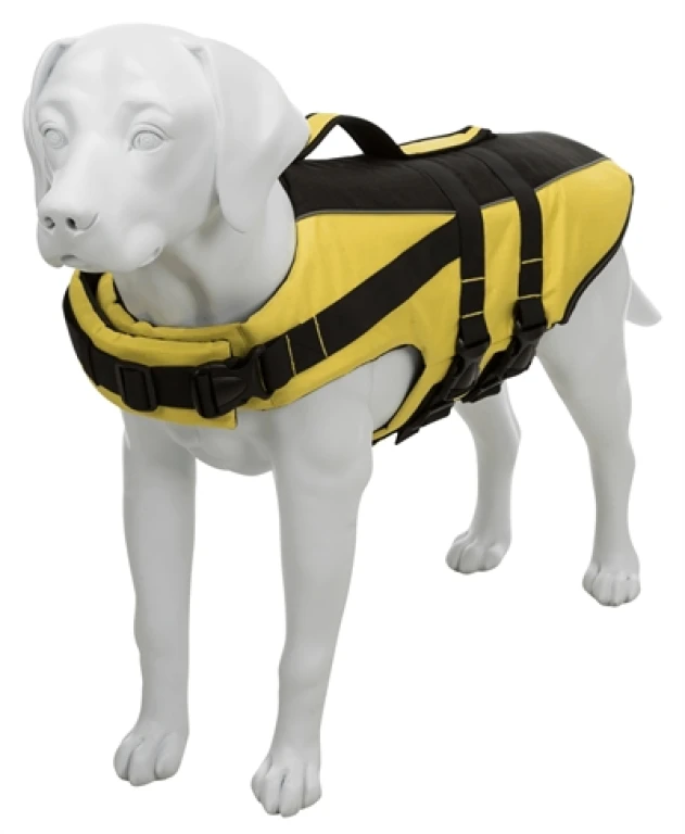 Trixie zwemvest voor honden geel/zwart - 1 stuk