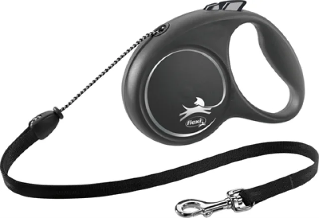 FLEXI ROLLIJN BLACK DESIGN CORD ZWART
