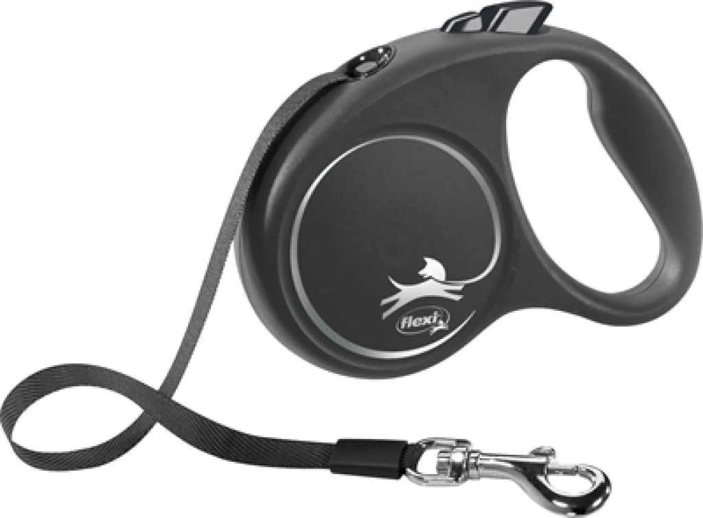 FLEXI Black Design Rollijn Zwart - 5 meter - tot 15 kg