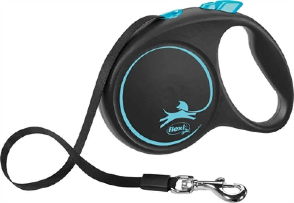 FLEXI Black Design Tape Rollijn Blauw - 5 meter - voor honden tot 25 kg