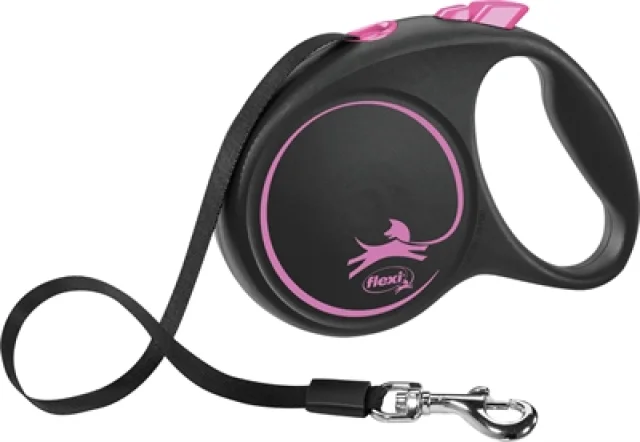 FLEXI ROLLIJN BLACK DESIGN TAPE ROZE