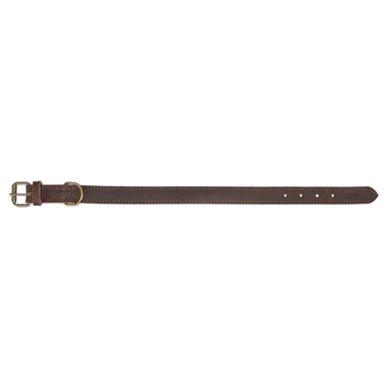 Trixie Hondenhalsband Rustic Vetleer Donkerbruin - 1 stuk