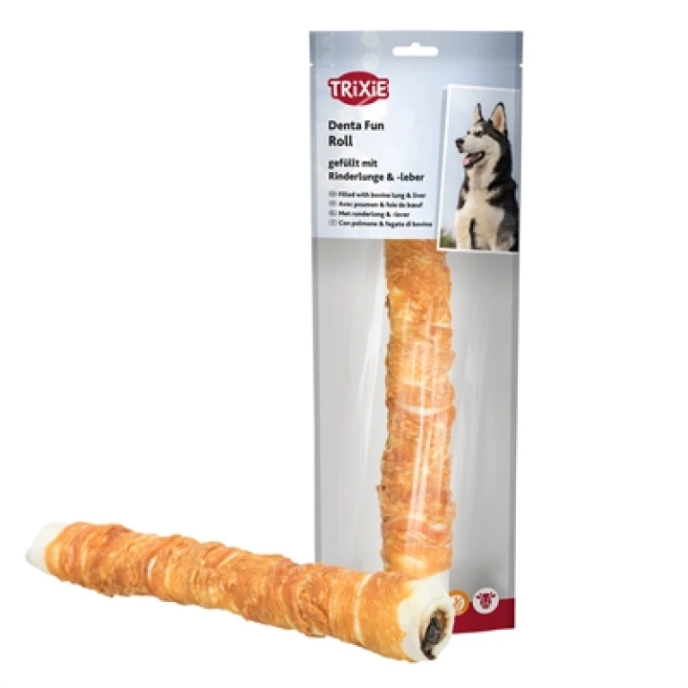 Hondensnack Kip met Runderlever en -long 28 cm - 1 stuk