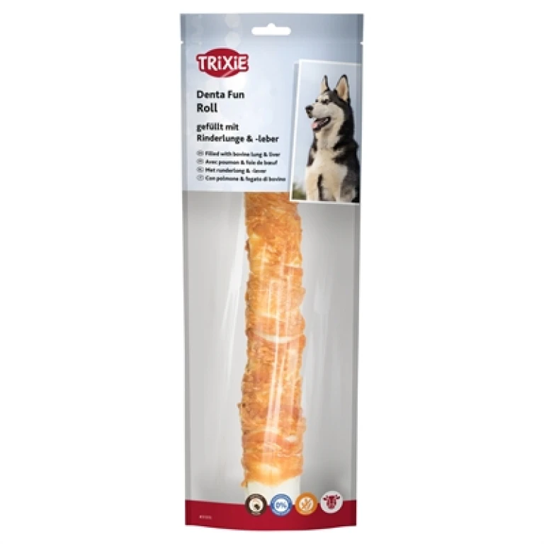 Hondensnack Kip met Runderlever en -long 28 cm - 1 stuk