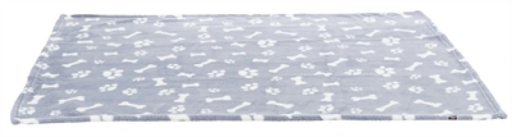 Trixie Hondendeken Kenny Fleece Blauw met Pootjes - 100x75 cm - 1 stuk