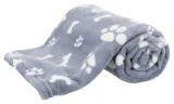 Trixie Hondendeken Kenny Fleece Blauw met Pootjes - 100x75 cm - 1 stuk