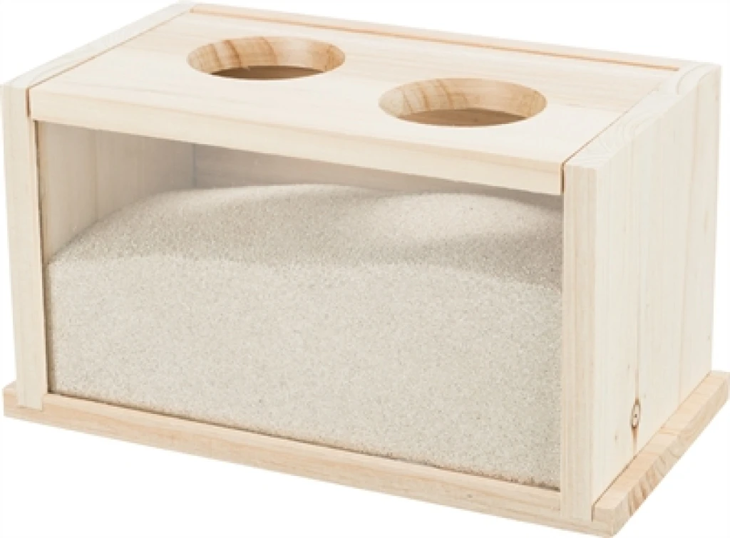 Trixie Zandbad voor Muizen en Hamsters - Hout - 1 stuk