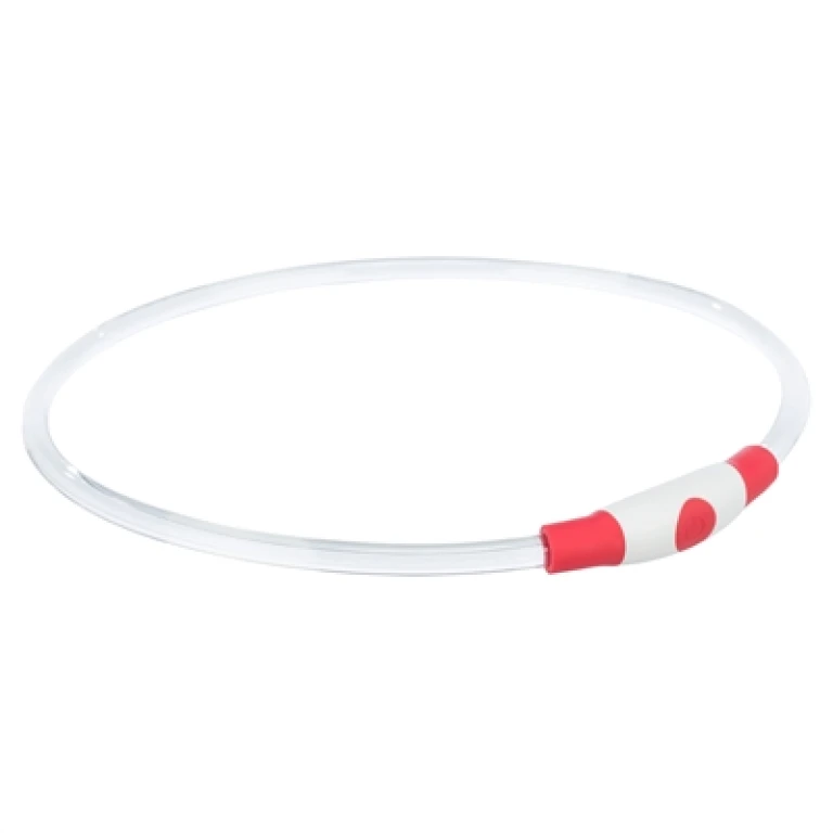 Trixie Lichtgevende Hondenhalsband USB Oplaadbaar TPU Rood L-XL