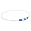 TRIXIE LICHTGEVENDE HALSBAND USB FLASH LIGHT OPLAADBAAR TPU BLAUW