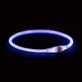 TRIXIE LICHTGEVENDE HALSBAND USB FLASH LIGHT OPLAADBAAR TPU BLAUW