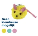 Knuffel Muis met Glitterstaart 14,5 cm - 1 stuk