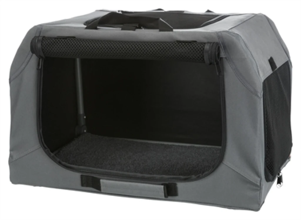 TRIXIE Huisdier Reisbench Soft Kennel Easy Grafiet 1 stuk