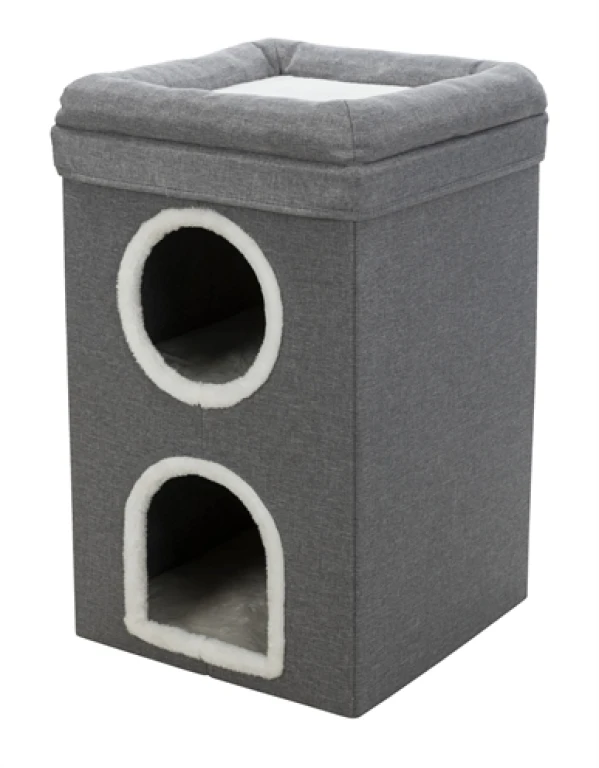 Trixie Kat Krabpaal Cat Tower Saul Grijs - 1 stuk