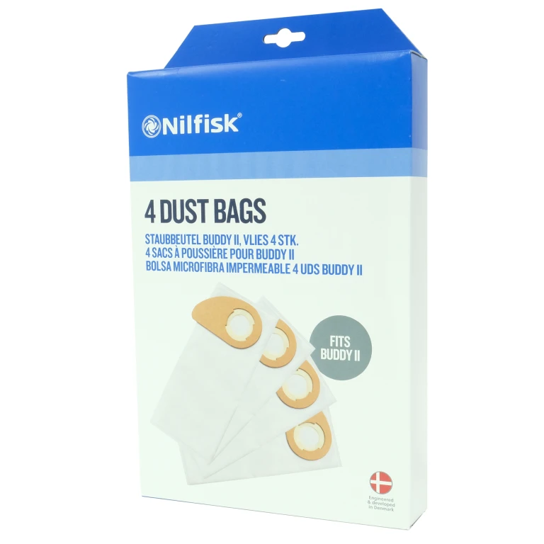 Nilfisk Buddy II stofzuigerzakken fleece - set van 4