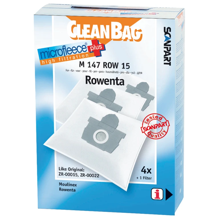 Cleanbag Universele Stofzuigerzakken Microfleece+ (set van 4)