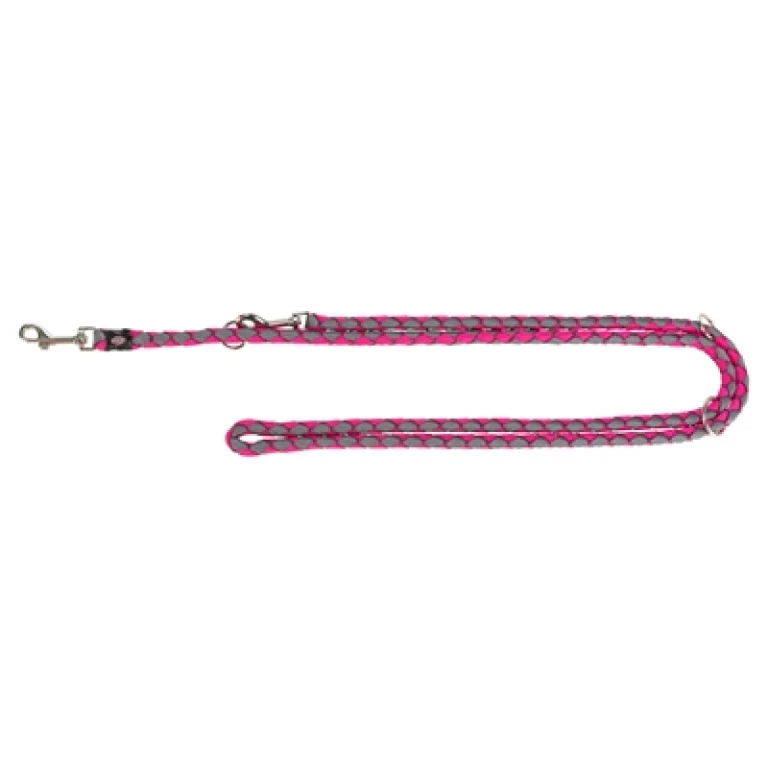 TRIXIE Hondenriem Cavo Verstelbaar Fuchsia/Grijs - 1 stuk