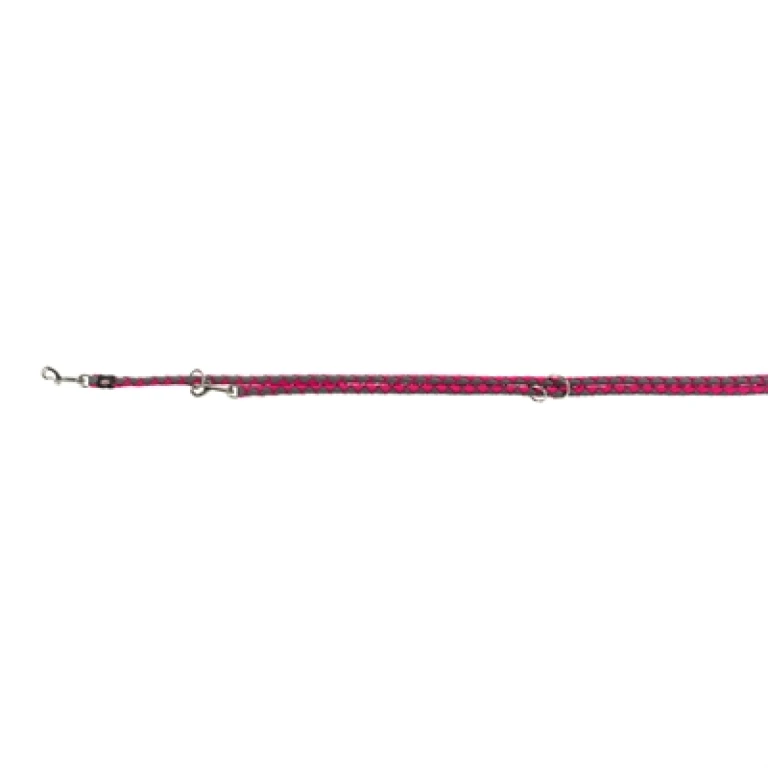 TRIXIE Hondenriem Cavo Verstelbaar Fuchsia/Grijs - 1 stuk