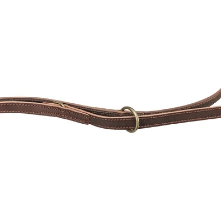 Trixie Rustic Hondenriem Verstelbaar Vetleer Donkerbruin - 1 stuk
