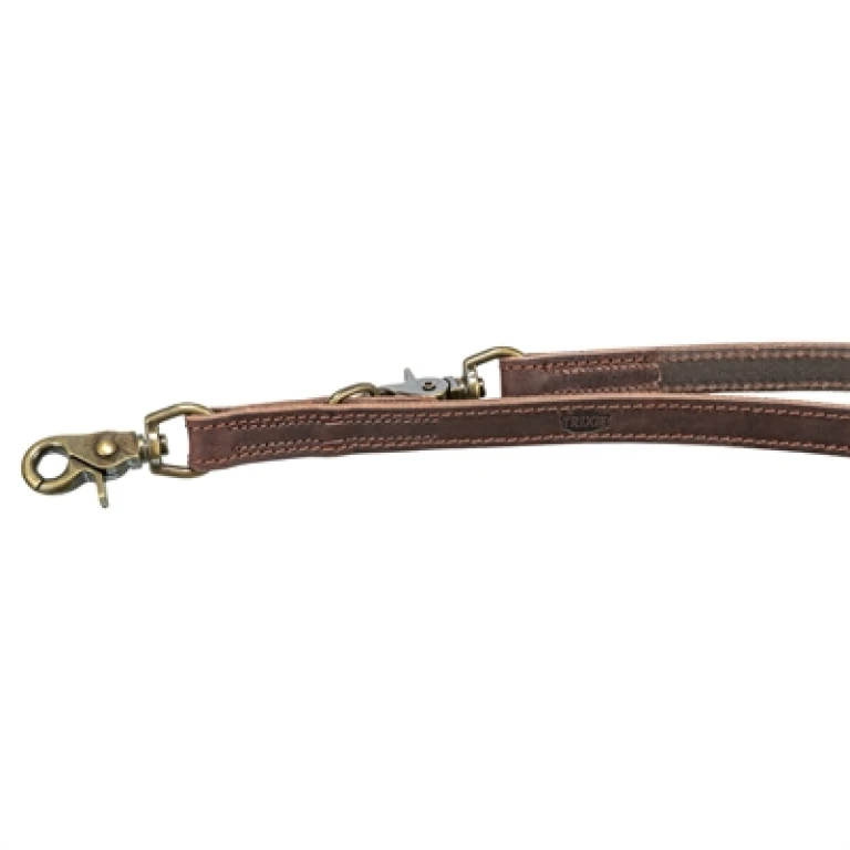 TRIXIE Rustic Verstelbare Hondenriem Vetleer Donkerbruin - 1 stuk