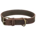 TRIXIE HALSBAND HOND RUSTIC VETLEER DONKERBRUIN