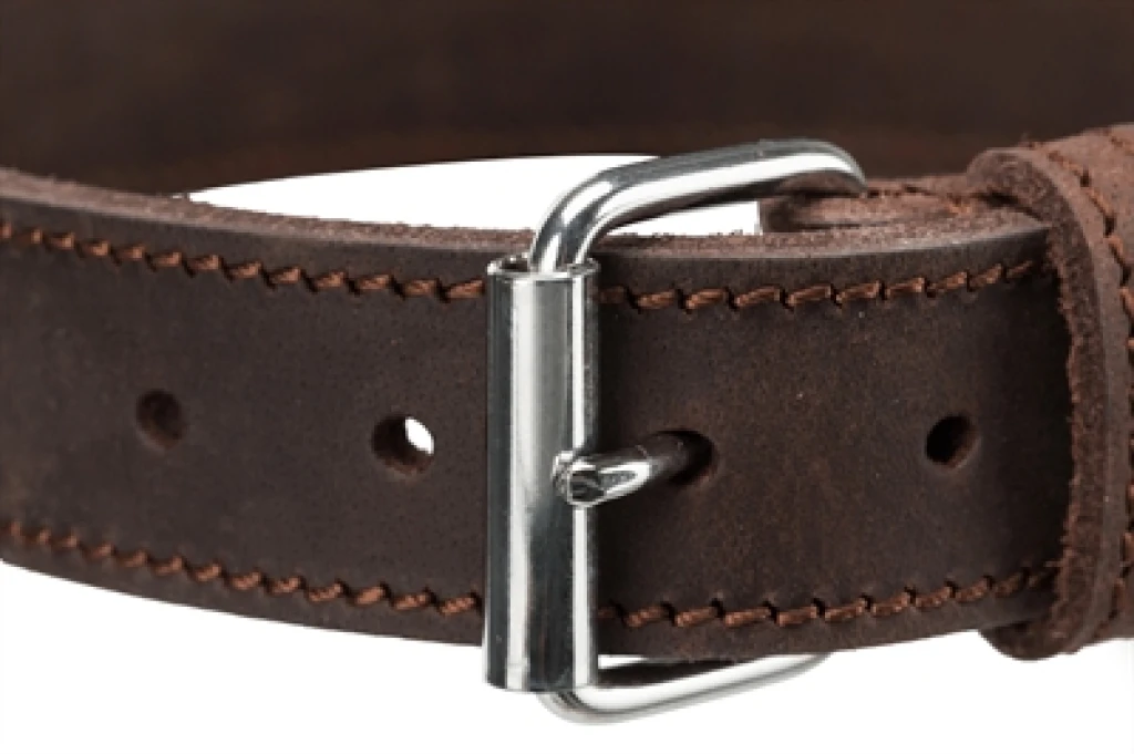 TRIXIE Hondenhalsband Rustic Vetleer Donkerbruin 37-44 cm - 1 stuk