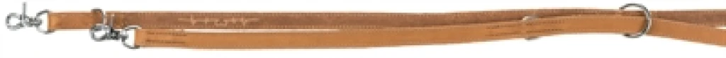 TRIXIE Rustic Heartbeat hondenriem verstelbaar vetleer bruin - 1 stuk